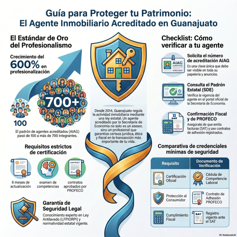 agente inmobiliario acreditado en Guanajuato